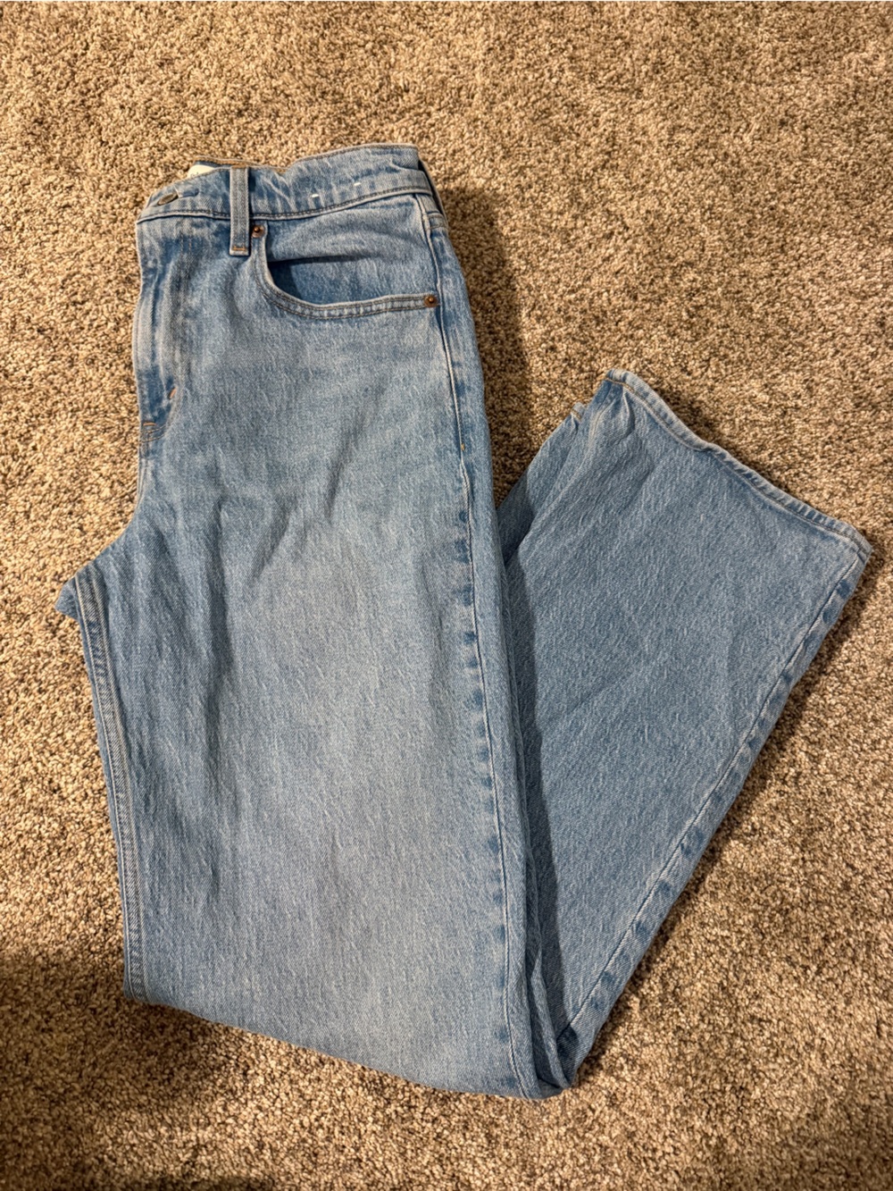Abercrombie & Fitch Light Blue Straight-Leg Men's Jeans